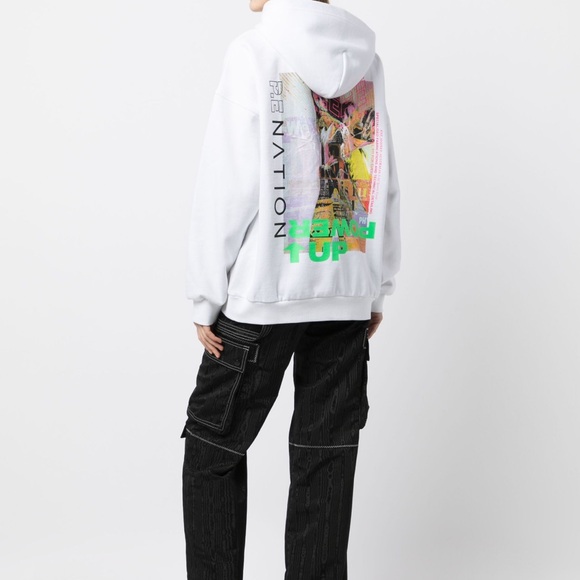 P.E nation White hoodie Power Up - Picture 2 of 9